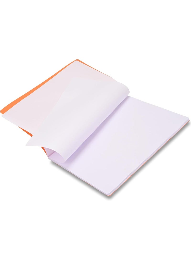 FIS Notebook, A4 Size (210x297mm), Soft Cover PP Material, 80 Sheets White Paper, Plain (No Ruling), Pack of 5 Assorted Pastel Colors, Ideal for School, Office & Home Use - FSNBA4PLPPNAST - Image 4